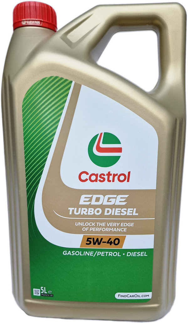Motor Oil Castrol 5W-40 EDGE Turbo Diesel (5 Liters)