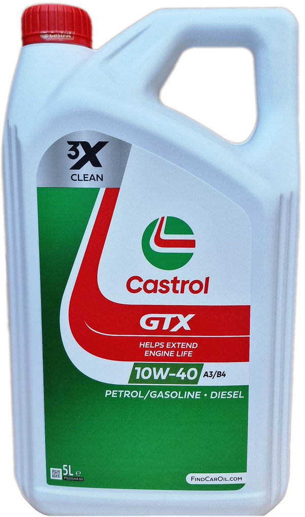 Motor Oil Castrol 10W-40 GTX ULTRACLEAN (5 Liters)