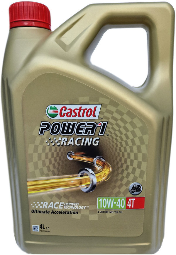 Motorrad Motoröl Castrol 10W-40 4T Power1 Racing 4-Takt (4 Liter)