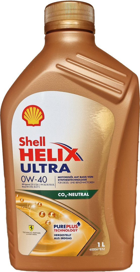 Motoröl Shell 0W-40 Helix Ultra (1 Liter)