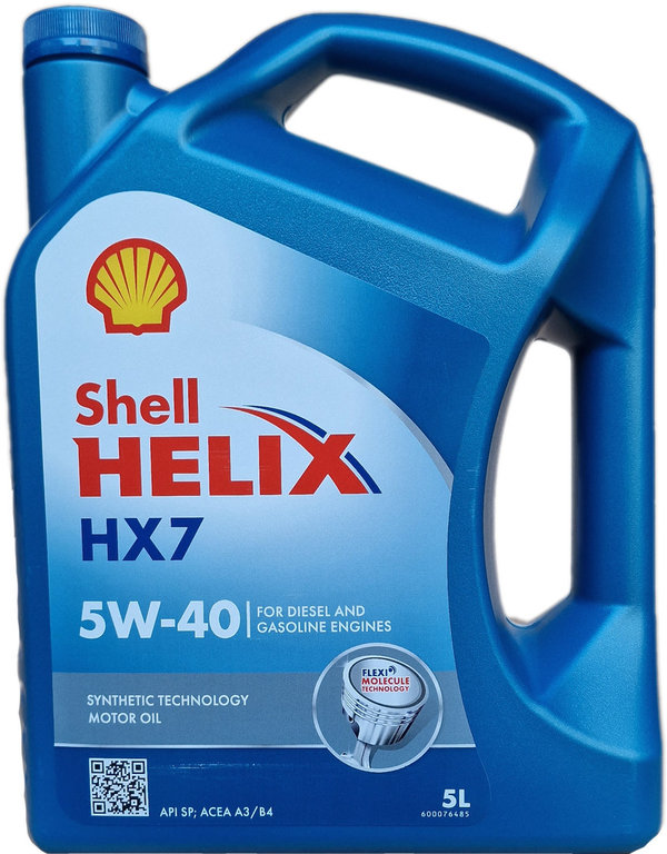 Motoröl Shell 5W-40 Helix HX7 (5 Liter)
