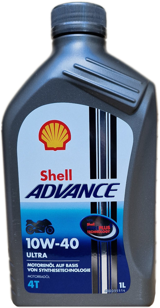 Motorrad Motoröl Shell 10W-40 ADVANCE 4T Ultra (1 Liter)