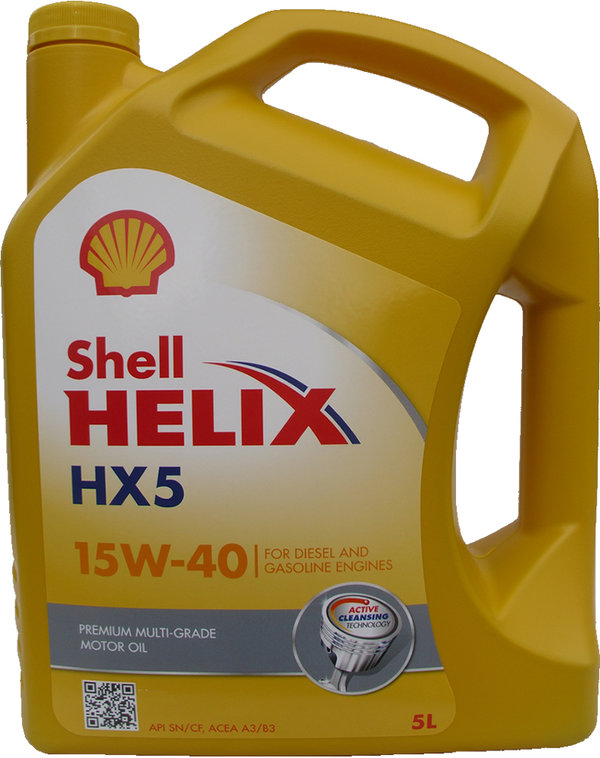 Motoröl SHELL 15W-40 HELIX HX5 (5 Liter)