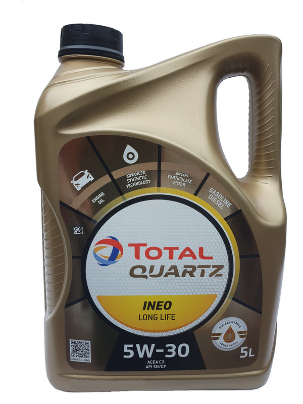 Motor Oil Total Quartz 5W-30 Ineo Longlife (5 Liters)