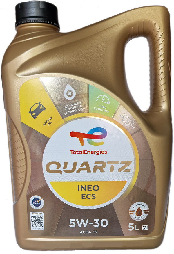 Motor Oil Total Quartz 5W-30 Ineo ECS (5 Liters)