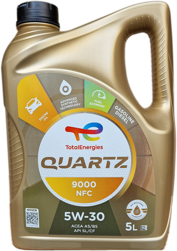 Motor Oil Total Quartz 5W-30 9000 Future NFC (5 Liters)