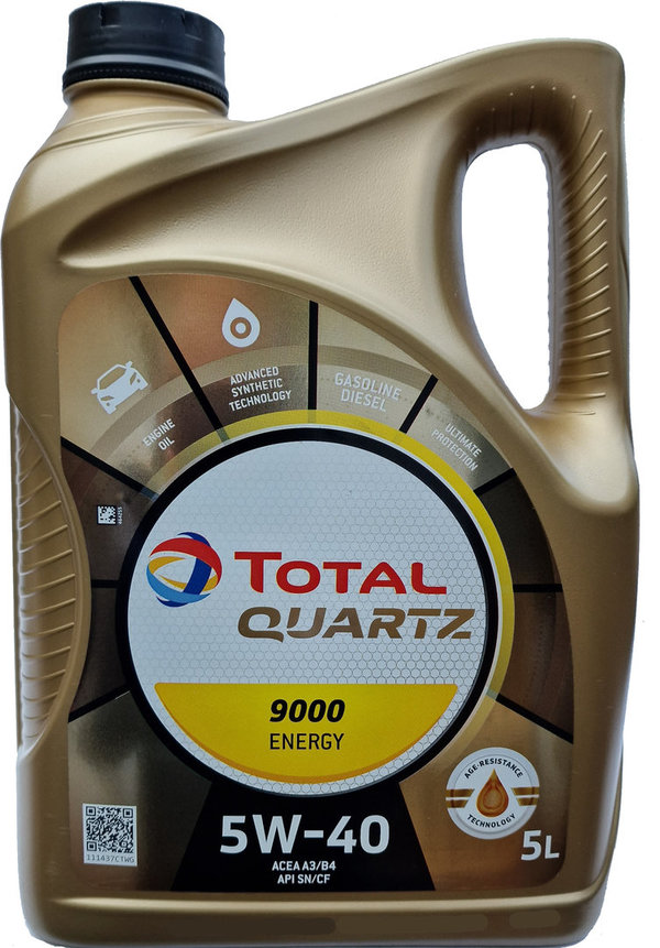 Olio Motore Total 5W-40 Quartz 9000 Energy (5 Litri)