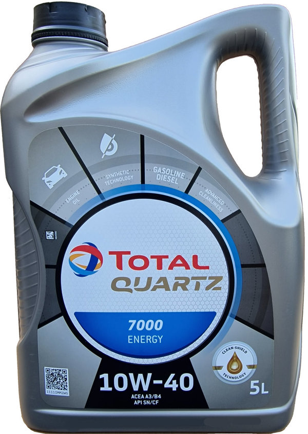 Olio motore Total 10W-40 Quartz 7000 Energy (5 Litri)