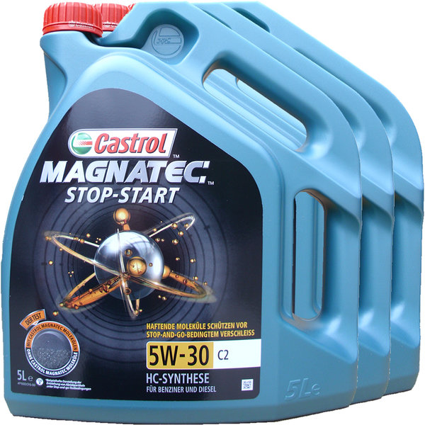 Motoröl Castrol MAGNATEC STOP-START 5W-30 C2 (3 X 5Liter)