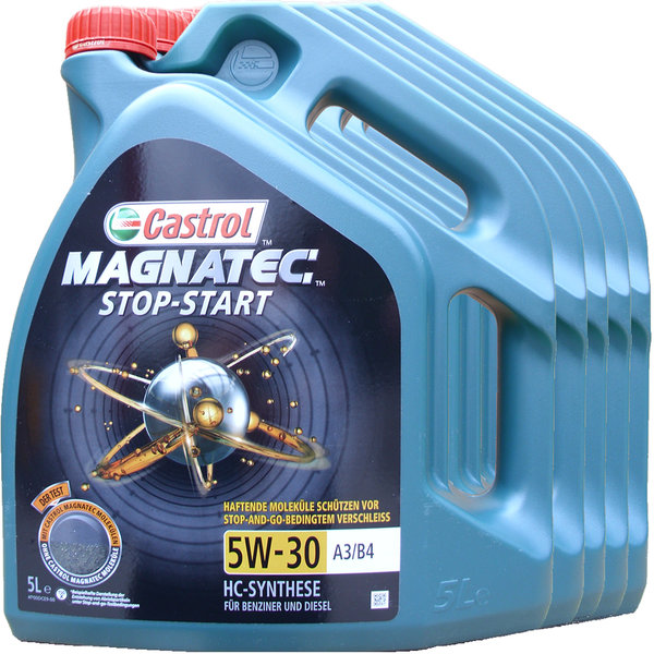 Motoröl Castrol Magnatec STOP-START 5W-30 A3/B4 (5 X 5Liter)