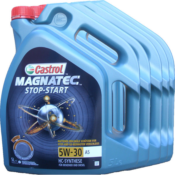 Motoröl Castrol Magnatec STOP-START 5W-30 A5 (5 X 5Liter)