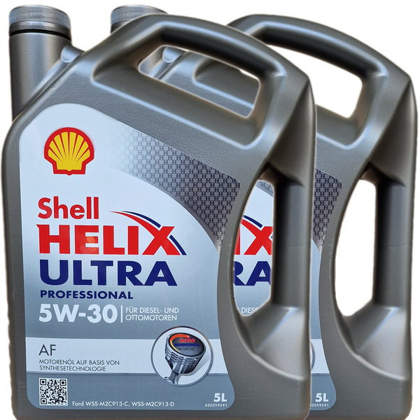 Motoröl Shell 5W-30 Helix Ultra Professional AF - Ford (2 X 5Liter)