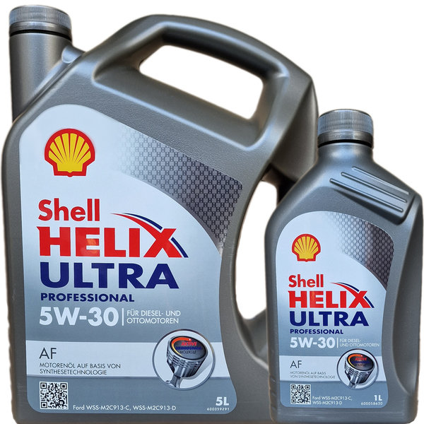 Motoröl Shell 5W-30 Helix Ultra Professional AF - Ford (5L + 1L)