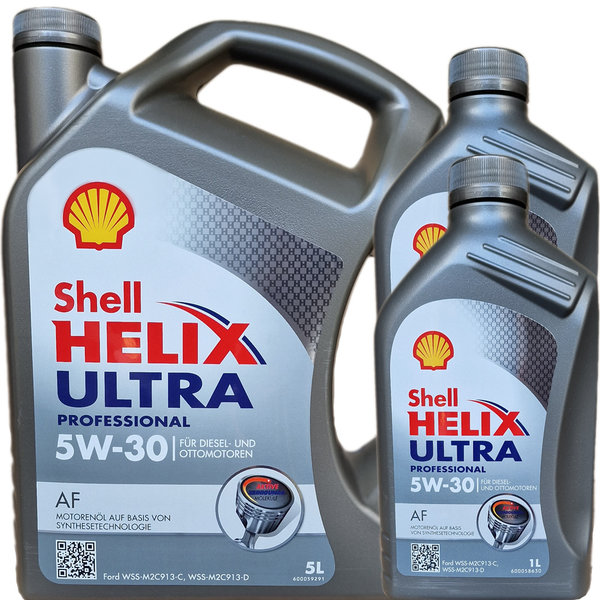 Motoröl Shell 5W-30 Helix Ultra Professional AF - Ford (5L + 2L)