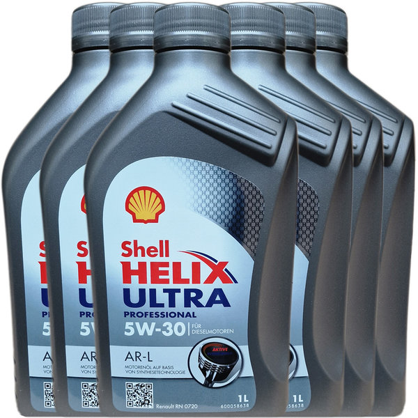 Motoröl Shell 5W-30 Helix Ultra Professional AR-L (6 X 1Liter)