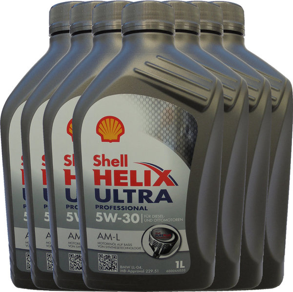 Motoröl Shell 5W-30 HELIX ULTRA PROFESSIONAL AM-L (7 X 1Liter)