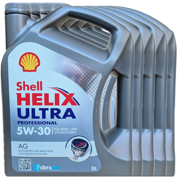 Motoröl Shell 5W-30 Helix Ultra Professional AG (5 X 5Liter)