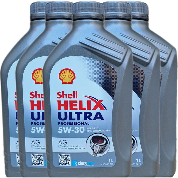 Motoröl Shell 5W-30 Helix Ultra Professional AG (5 X 1Liter)