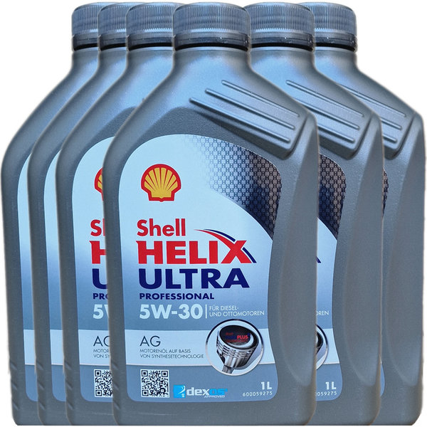 Motoröl Shell 5W-30 Helix Ultra Professional AG (6 X 1Liter)