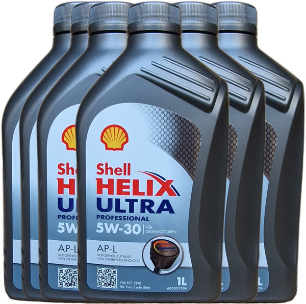 Motoröl Shell 5W-30 Helix Ultra Professional AP-L (6 X 1Liter)