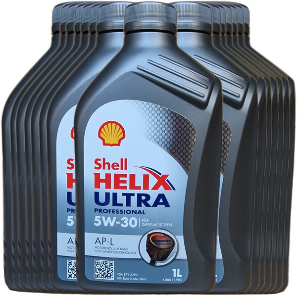 Motoröl Shell 5W-30 Helix Ultra Professional AP-L (15 X 1Liter)