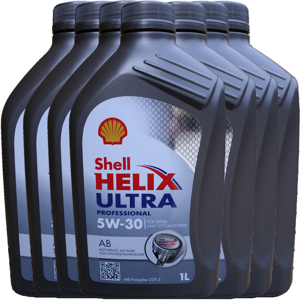 Motoröl Shell 5W-30 Helix Ultra Professional AB (7 X 1Liter)
