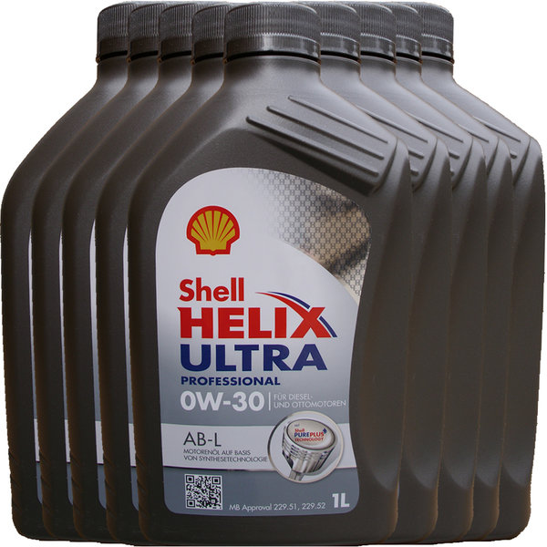 Motoröl Shell 0W-30 Helix Ultra Professional AB-L (9 X 1Liter)