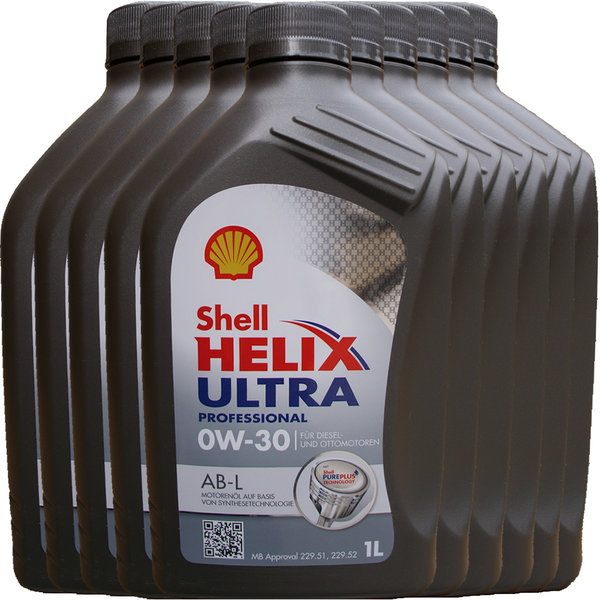 Motoröl Shell 0W-30 Helix Ultra Professional AB-L (10 X 1Liter)