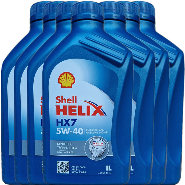 Motoröl Shell 5W-40 Helix HX7 (7 X 1Liter)