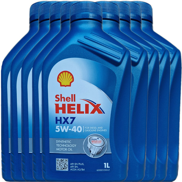 Motoröl Shell 5W-40 Helix HX7 (9 X 1Liter)