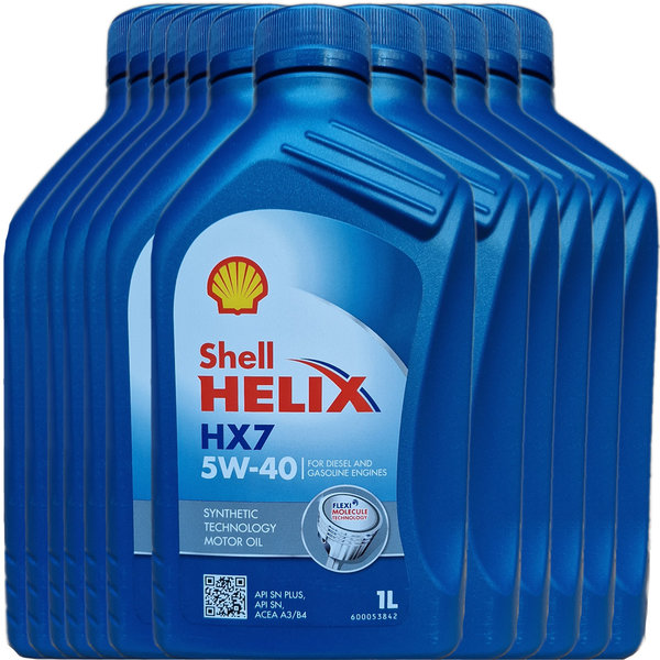 Motoröl Shell 5W-40 Helix HX7 (12 X 1Liter)