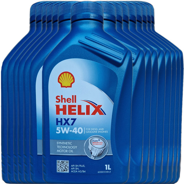 Motoröl Shell 5W-40 Helix HX7 (15 X 1Liter)