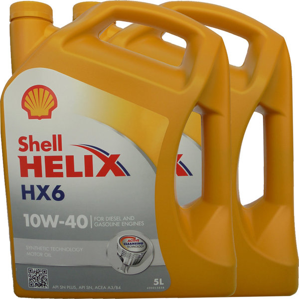 Motoröl Shell 10W-40 Helix HX6 (2 X 5Liter)