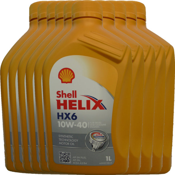 Motoröl Shell 10W-40 Helix HX6 (10 X 1Liter)