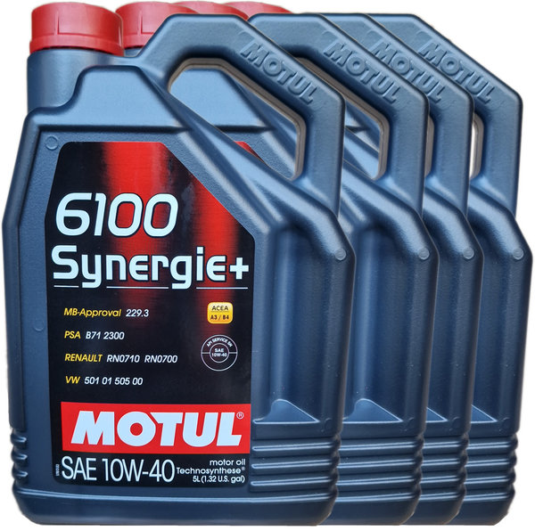 Motoröl Motul 10W-40 6100 Synergie+ (4 X 5Liter)