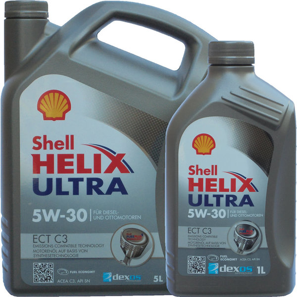 Motoröl Shell 5W-30 Helix Ultra ECT C3 (5L + 1L)