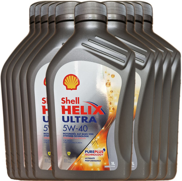 Motoröl Shell 5W-40 Helix Ultra (10X 1 Liter)