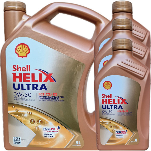 Motoröl Shell 0W-30 Helix Ultra ECT C2/C3 (5L+3L)