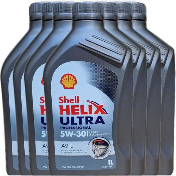 Motoröl Shell 5W-30 Helix Ultra Professional AV-L (7X1L)