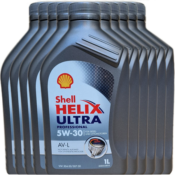 Motoröl Shell 5W-30 Helix Ultra Professional AV-L (10X1L)