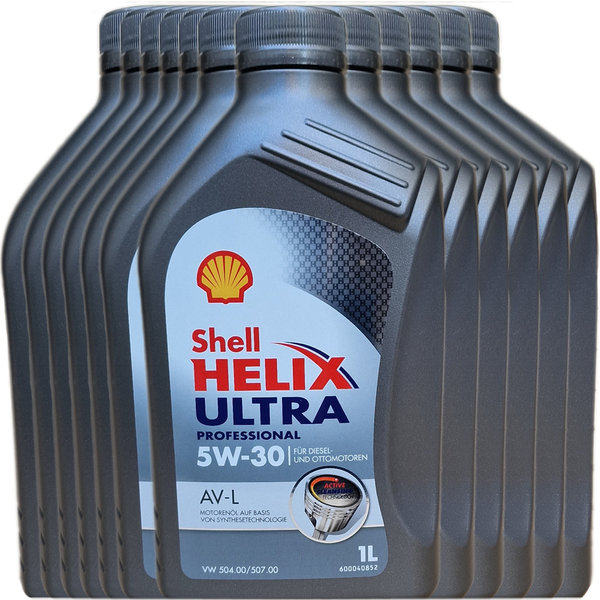 Motoröl Shell 5W-30 Helix Ultra Professional AV-L (12X1L)